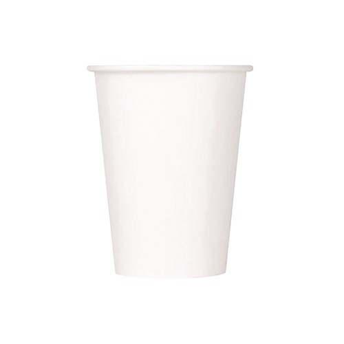 Cups and Lids | Karat C-KCP12W 12 oz. Double Poly Paper Cold Cups - White (1000/Carton) image number 0