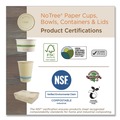 Food Trays, Containers, and Lids | World Centric CT-NT-32 4.7 in. x 6.8 in. x 3 in. 32 oz. No Tree Rectangular Sugarcane Containers - Natural (300/Carton) image number 3
