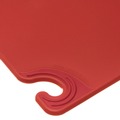 Food Service | San Jamar SAN CBG182412RD 24 in. x 18 in. x 0.5 in. Saf-T-Grip Plastic Cutting Board - Red image number 2