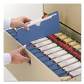 File Folders | Smead 75502 Straight Tab Letter Size Colored File Jackets with Reinforced Double-Ply Tab - Blue (100/Box) image number 4