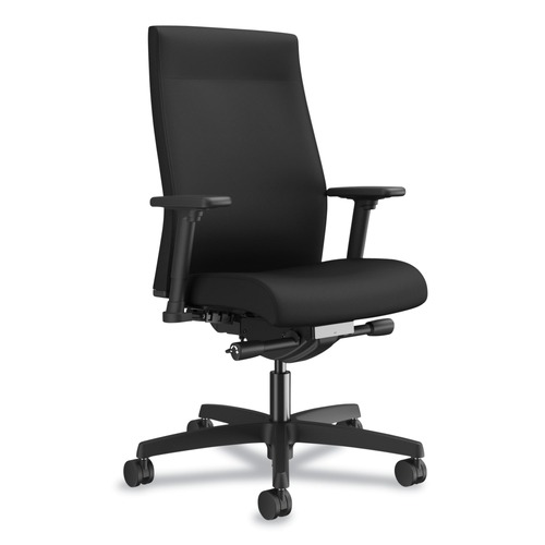 Office Chairs | HON HONI2UL2AC10TK Ignition 2.0 17 in. to 22 in. Seat Height Supports Up to 300 lb Upholstered Mid-Back Task Chair With Lumbar - Black image number 0