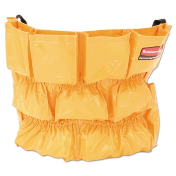 CLEANING CARTS | Rubbermaid Commercial FG264200YEL Brute Caddy Bag with Adjustable Buckles and Bottom Strap (Yellow)