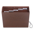 File Folders | Smead 70540 5.25 in. Expansion Letter Size 1/5-Cut Tabs 6 Sections Elastic Cord 6-Pocket Subject File with Insertable Tabs - Redrope image number 0