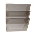 Wall Files | Storex 70247U06C 3 Sections Legal Size 16 in. x 4 in. x 14 in. Wall File - Smoke (3/Pack) image number 3