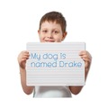 White Boards | Flipside 10134 12 in. x 9 in. 2-Sided Red/Blue Ruled Dry Erase Board - White Surface (12/Pack) image number 2