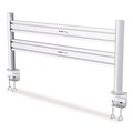 Monitor Stands | Tripp Lite DMSWKITTAA Slat Rail with Posts for Slat Wall System for 32-in TVs 8.1w x 5.7d x 5.51h Silver Supports 33 lb image number 1
