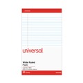 Notebooks & Pads | Universal M9-45000 Perforated Wide/Legal Ruled Writing Pads With (50) 8.5 in. x 14 in. Sheets - White Sheet/Red Headband (1-Dozen) image number 2
