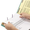 File Folders | Smead 29785 2 in. Expansion End Tab Pressboard Classification Folders - Green/Legal Size (10/Box) image number 2