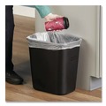 Trash & Waste Bins | Rubbermaid Commercial FG254300BLA 7 gal. Fiberglass Wastebasket - Black image number 3