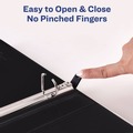 Binders | Avery 05301 3 Slant Rings 1 in. Capacity 11 in. x 8.5 in. Heavy-Duty Non Stick View Binder with DuraHinge - Light Blue image number 4
