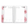 Notebooks & Pads | Brownline CB634G.05 12-Month (Jan to Dec): 2026 8 in. x 5 in. Pink Daisy Artwork Pink Ribbon Essential Daily Appointment Book - Navy/Gray/Pink Cover image number 2