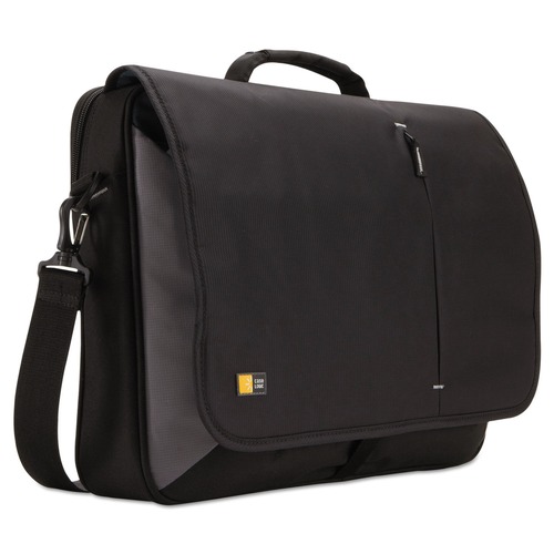 Office Accessories | Case Logic 3201140 3.37 in. x 17.75 in. x 13.75 in. Laptop Messenger - Black image number 0