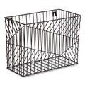 Desktop Organizers | U Brands 3836U02-06 Vena 6.85 in. Long Hanging File Basket - Black/Letter Size image number 0