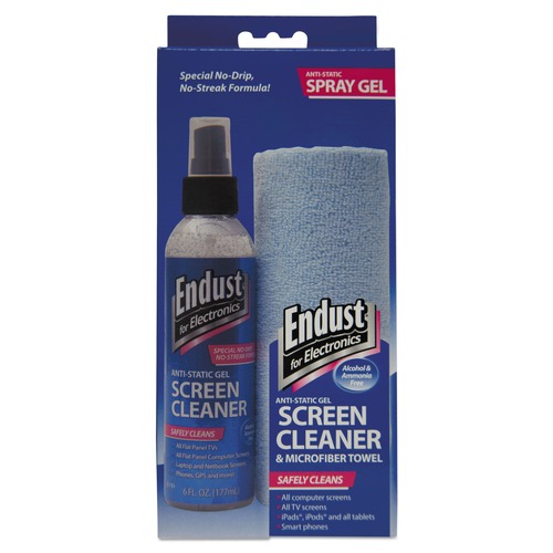 Cleaning & Janitorial Supplies | Endust for Electronics 12275 6 oz. Pump Spray Bottle LCD/Plasma Cleaning Gel Spray with Microfiber Cloth (1-Kit) image number 0