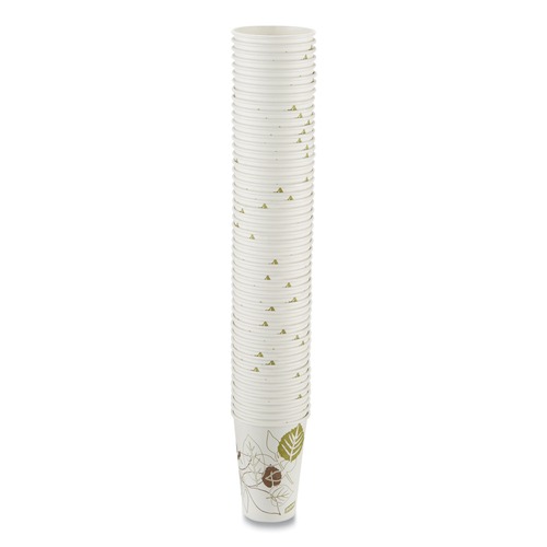 Cups and Lids | Dixie 2346PATH Pathways 16 oz. Paper Hot Cups (50/Pack) image number 0