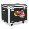 Office Filing Cabinets & Shelves | Vaultz VZ01270 17.5 in. x 15.5 in. x 14.5 in. Locking Mobile Letter/Legal File Chest - Black/Chrome image number 4