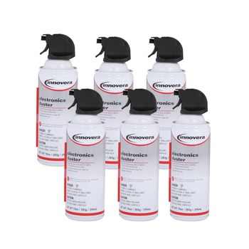 OFFICE ACCESSORIES | Innovera 10016-2-BNDL 10 oz. Compressed Air Duster Cleaner (6/Pack)