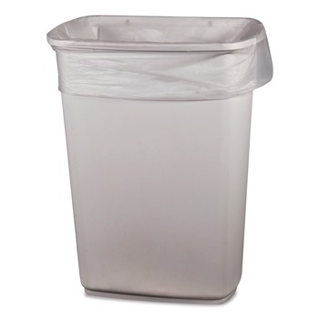 Heritage H6639YC RAC 33 in. x 39 in. 33 gal. 1 mil Performance LLDPE Can Liners - Clear (150/Carton)