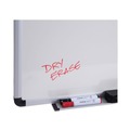 White Boards | Universal UNV43725 72 in. x 48 in. Modern Melamine Dry Erase Board - White Surface, Aluminum Frame image number 1