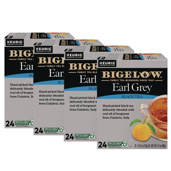FOOD AND SNACKS | Bigelow 5000363675 Tea K-Cup Pack - Earl Grey (96/Carton)
