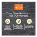 Food Trays, Containers, and Lids | World Centric CTL-NT-16 4.7 in. x 6.8 in. x 0.8 in. Paper Lids for Containers - Natural (300/Carton) image number 3