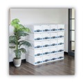 Office Filing Cabinets & Shelves | Bankers Box 00302 STOR/DRAWER STEEL PLUS 10.5 in. x 25.25 in. x 5.25 in. Storage Drawers - White/Blue (12/Carton) image number 3