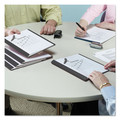 File Folders | Smead 87453 8.5 in. x 11 in. 0.5 in. Capacity Double-Prong Fastener Poly Report Cover - Clear/Black (25/Box) image number 3