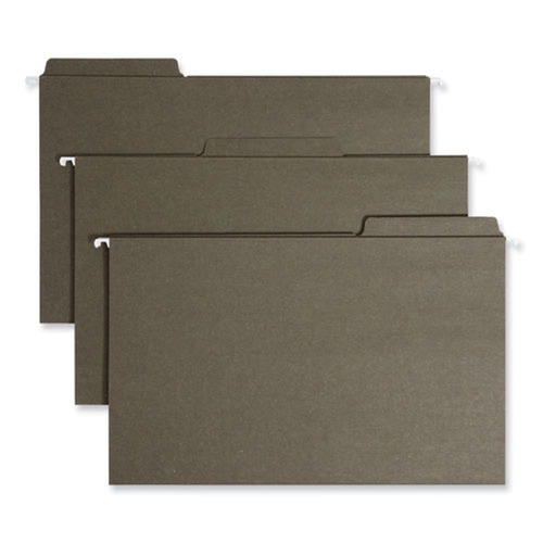 File Folders | Smead 64137 Legal Size 1/3-Cut Tabs FasTab Hanging Folders - Standard Green (20/Box) image number 0