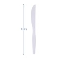  | Boardwalk BWK KNIFEMWPS Mediumweight Polystyrene Cutlery Knife - White (1000/Carton) image number 6