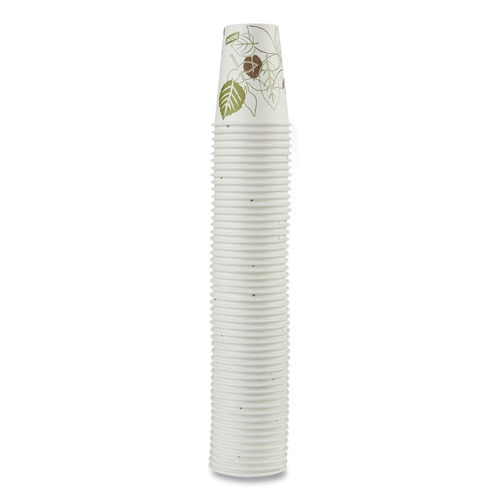 Cups and Lids | Dixie 2338PATH Pathways 8 oz. Paper Hot Cups (50/Pack) image number 0