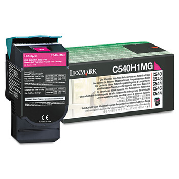 Lexmark C540H1MG 2000 Page-Yield Return Program High-Yield Toner - Magenta