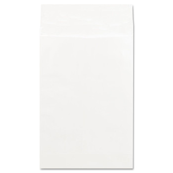 Universal UNV19001 Deluxe Tyvek Square Flap 12 in. x 16 in. #15 1/2 Expansion Envelopes with Self-Adhesive Closure - White (100-Piece/Box)