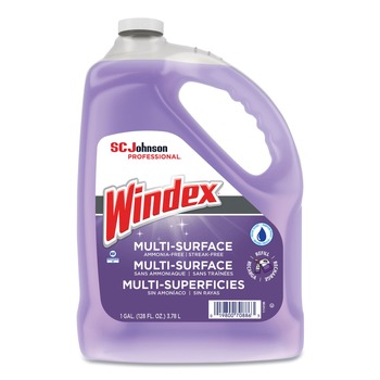 GLASS CLEANERS | Windex 697262 128 oz. Bottle Pleasant Scent Non-Ammoniated Glass/Multi Surface Cleaner