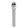 Back to School Sale | Tripp Lite TLP602 Protect It! 180 Joules 2 ft. Cord 6 AC Outlets Home Computer Surge Protector - Light Gray image number 5