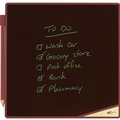 Bulletin Boards | Boogie Board VT0360001 VersaTiles 8.25 in. x 8.25 in. Plastic Frame Memo Board - Black Surface/Red Frame image number 0