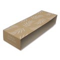 Food Trays, Containers, and Lids | World Centric SLPATR60 7.5 in. x 10 in. x 3.25 in. Leaf Design Paper Fiber Container Sleeves - Natural (800/Carton) image number 0