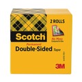 Labels | Scotch 665-2P12-36 3 in. Core 0.5 in. x 36 yds Double-Sided Tape - Clear (2/Pack) image number 1