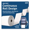 Paper Towels and Napkins | GEN G2820 1-Ply 8 in. x 800 ft. Hardwound Roll Towels - White (6/Carton) image number 3
