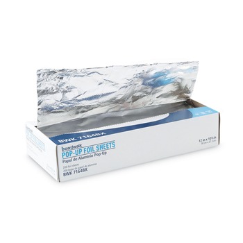 KITCHEN | Boardwalk BWK7164 12 in. x 10.75 in. 63 Gauge Standard Duty Aluminum Foil Pop-Up Sheets (2400/Carton)