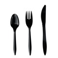 Cutlery | Boardwalk BWK4KITBLPP 4-Piece Mediumweight Cutlery Kit - Black (250/Carton) image number 0
