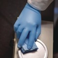 Disposable Gloves | Ammex GPNHD64100 8 mil Blue Powder-Free Nitrile Exam Gloves - Medium, Blue (500/Carton) image number 4