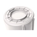 Trash & Waste Bins | Rubbermaid Commercial FG263200WHT 32 gal. Plastic Vented Round Brute Container - White image number 3