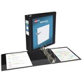 Back to School Sale | Avery 19750 11 in. x 8.5 in. 3 Rings 3 in. Capacity Showcase Economy View Binders with Slant Rings - Black image number 0