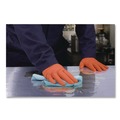 Disposable Gloves | Ammex GWUOFN46050 9.06 in. 6 mil Ultra Industrial Flock-Lined Nitrile Disposable Gloves - Large/Orange (500/Carton) image number 4
