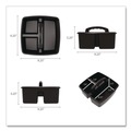 Boxes & Bins | Storex 00972E06C Small Caddy, 9.25 x 9.25 x 12, Black, 6/Pack image number 8