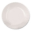 Bowls and Plates | WNA RSCW61512 6 in. Diameter Classicware Plastic Plates - Clear (180/Carton) image number 1