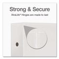 Binders | Cardinal 10350CB Premier 3 Easy Open Locking Slant D Ring 5 in. Capacity ClearVue Binder - White image number 3