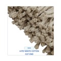 Just Launched | Boardwalk BWK716CEA 16 oz. Cut-End Lie-Flat Cotton Wet Mop Head - White image number 4