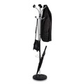 Wall Racks & Hooks | Alba PMCLAS 16w x 16d x 70.5h Chromy 12-Knob Coat Stand - Chrome/Black image number 6