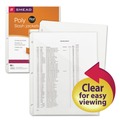 Sheet Protectors | Smead 89506 Organized Up 2-Section Poly Slash Jackets - Letter Size/Clear (5/Pack) image number 0